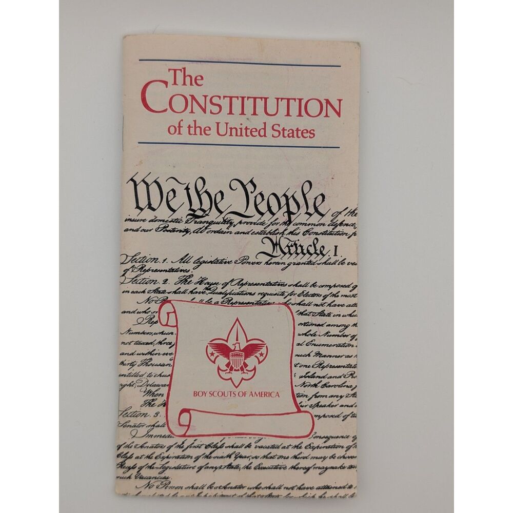 Boy Scouts of America Constitution Booklet 1787 Bicentennial BSA Vintage
